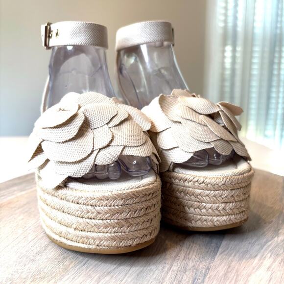 Valentino Garavani Atelier 03 Rose Edition Wedge Espadrille Sandals EU 35 US 5 - Picture 8 of 15